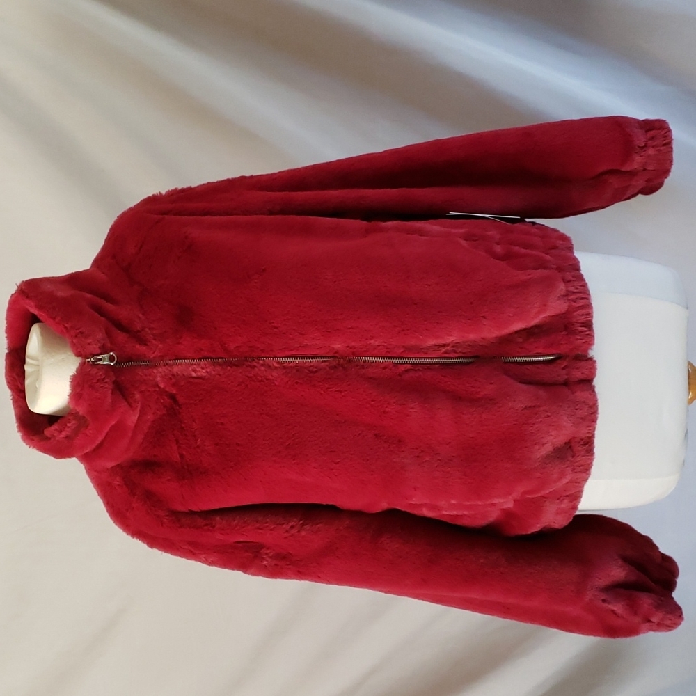 NEW BP Crop Faux Fur Jacket